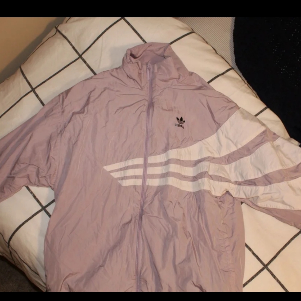 Lilac Adidas windbreaker